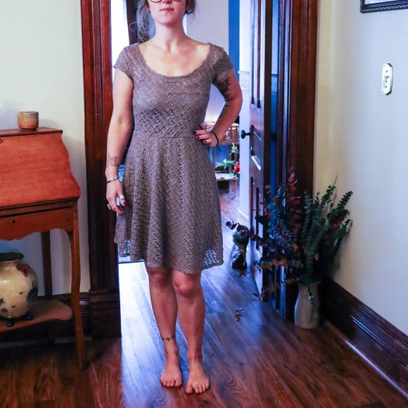 As U Wish Dresses & Skirts - 🤑🌷As U wish crotchet skater style dress